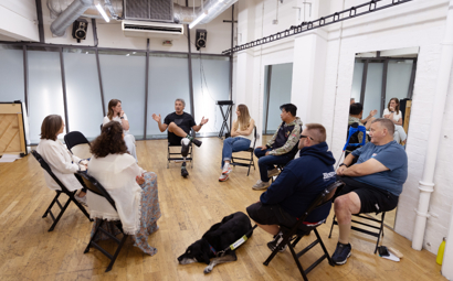 A group of people taking part in The Drive Project workshop
