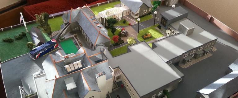 Military veteran creates a card board model of Blesma Blackpool