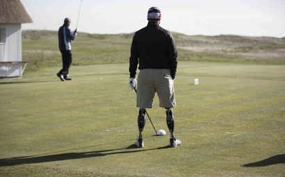 Members golfing